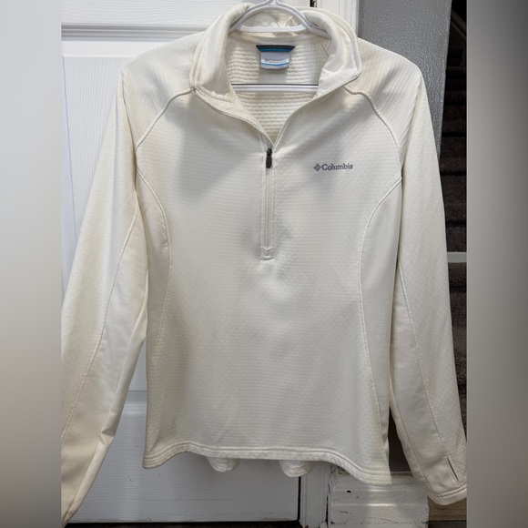 Columbia Sweaters - Columbia Women’s Quarter Zip White Sweater Medium